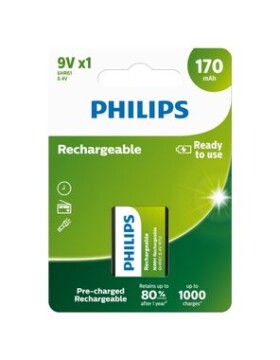 Philips baterie 9V Rechargeable - 1ks (9VB1A17/10)