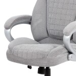 Kancelářské křeslo, houpací mechanismus, stříbrná, KA-G196 SIL2