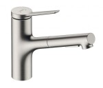 HANSGROHE - Zesis M33 Dřezová baterie s výsuvnou sprškou, vzhled nerezu 74820800