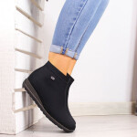 Černé zateplené dámské boty Rieker W 98251-00 dámské 36