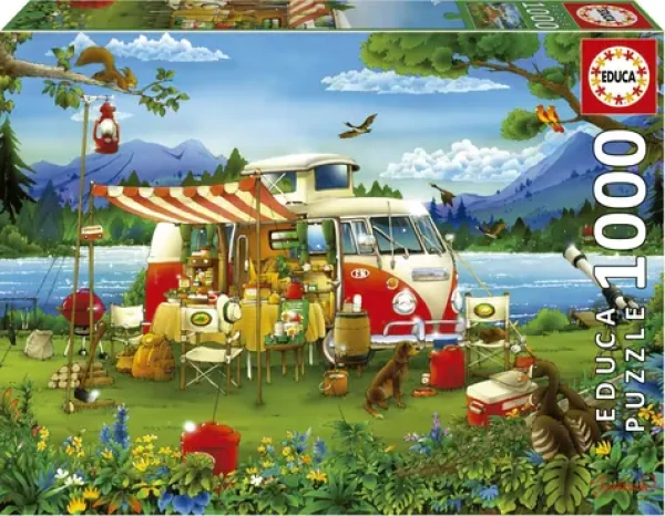 EDUCA Puzzle Kempování