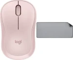 Logitech M240 Silent růžová + Studio Series MID GREY / Sada bezdrátová myš a podložka / optická / 4000 DPI / 3 tlačítka