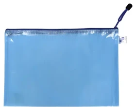 KARTON P+P Obálka se zipem síťovaná A5 modrá / Obálka / Plast / Zip / 23 x 17 cm (2-317)