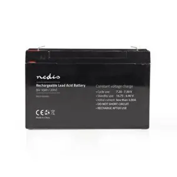 Nedis Dobíjecí olověný akumulátor / Olověné / Dobíjecí / 6 V / 10000 mAh (BALA100006V)