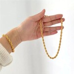 ELENYS Milano Chain – pozlacený náramek 18K žluté zlato Délka náramku: 17,5 + 5 cm / max. 22,5 cm
