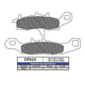 DP Brakes Brzdové destičky na Kawasaki KFX 450 2008-2014 Brzdové desky: Přední levá