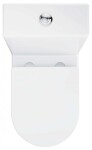 RAVAK - WC kombi se sedátkem SoftClose, vario odpad, spodní napouštění, RimOff, bílá X01872