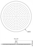 MEXEN - Slim déšt 40 cm černá 79240-70