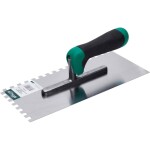 Hladítko nerezové 280 x 130 mm, dvoukomponentní rukojeť, 8 x 8 zubů, STALCO