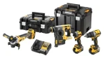 DeWalt DCK429P3T-QW / Sada aku nářadí: DCD805 + DCG405 + DCH273 + DCF850 / 4x 18V / 3x 5,0 Ah (DCK429P3T-QW)