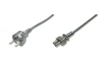 Digitus černý / Napájecí kabel / CEE 7/7 / IEC C5 / 0,75 m (AK-440115-008-S)