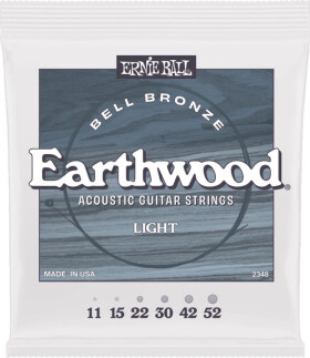 Ernie Ball 2348 Light Earthwood Bell Bronze Acoustic Guitar Strings 11-52