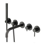 OMNIRES - Y vanová baterie 5-otvorová podomítková grafit /GR/ Y1237-1GR