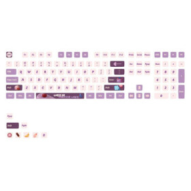 Akko Blueberry Purple Pudding Keycap Set fialová / Sada kláves / ASA / ANI / 116 kláves / US Layout (6925758625999)