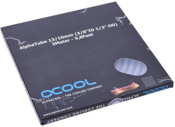 Alphacool AlphaTube HF 13/10 čirá / PVC / 13/10 mm / 3 m (18413)