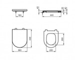 IDEAL STANDARD - La Dolce Vita WC sedátko, SoftClose, bílá E330401