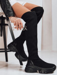 Dámské ponožkové boty černé FashionStreet ZY1321 41