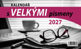 Kalendář 2027 stolní: KALENDÁŘ S VELKÝMI PÍSMENY