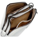 Trendy dámská koženková crossbody kabelka Teressa, bílá
