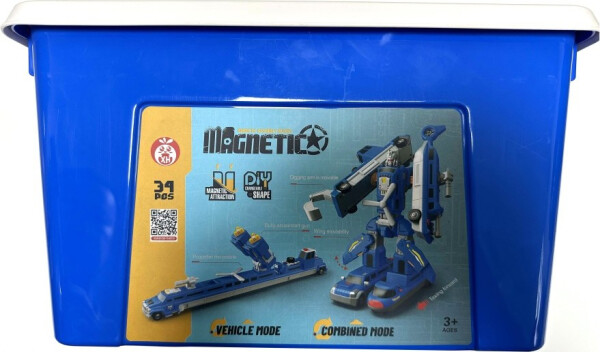 Magnetická stavebnice Magcars Klasik 34 dílů
