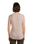 Dámské merino triko s krátkým rukávem ICEBREAKER Wmns 125 Cool-Lite Sphere SS Tee Vert, Pink Quartz velikost: L