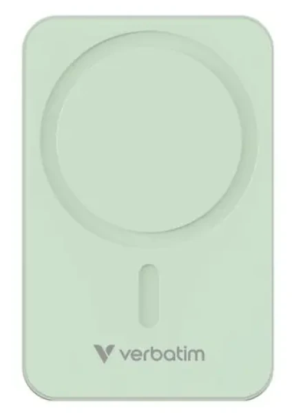 Verbatim Charge 'n' Go Essentials Magnetická bezdrátová powerbanka 20000mAh zelená / USB-C / MagSafe / 15-35W (32224)