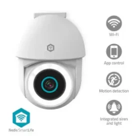 Nedis WIFICO22CWT / Chytrá venkovní kamera / Wi-Fi / SmartLife / 3MP Full HD 1296p / IP65 / microSD (WIFICO22CWT)