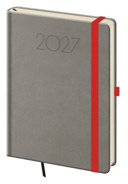 Diář 2027 týdenní A5 New Praga - šedá