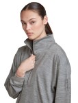 ICEBREAKER Wmns Merino B 150 Drift Relaxed LS Half Zip, Metro Heather (vzorek) velikost: S