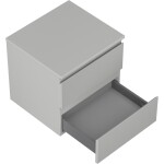 MEXEN/S - Orio koupelnová skříňka pod umyvadlo 50 cm s deskou, 2 zásuvky, šedá mat 91A10-05047-2-BFFC62