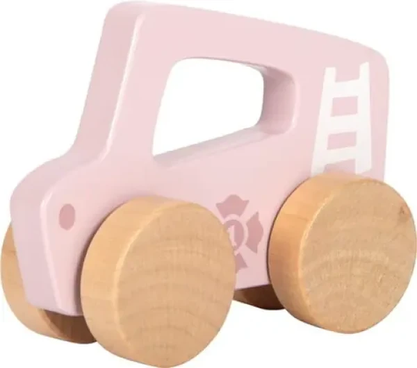 Small foot Dřevěné auto na tlačení Růžová