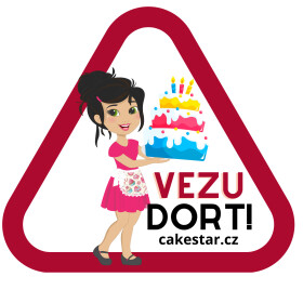 Cake star Samolepka "Vezu dort" 4