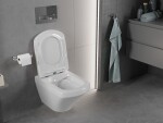 MEXEN - Vito závěsná WC mísa Rimless včetně sedátka s slow-slim, Duroplast, bílá 30174000