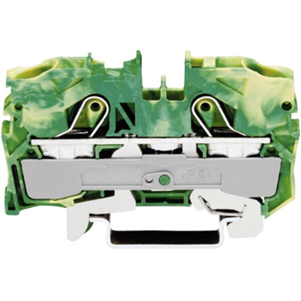 WAGO 2010-1207 svorka ochranného vodiče 10 mm pružinová svorka osazení: Terre zelená, žlutá 1 ks