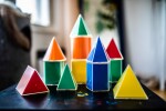 EDX Education 2D3D Skládací geometrické tvary, set 12ks
