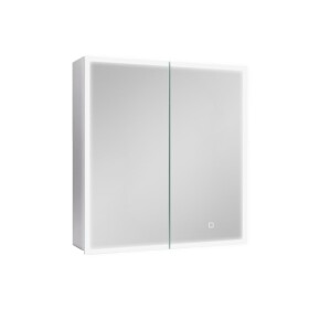 Zrcadlová skříňka s osvětlením SAT 65x70 cm kov hliník SATZGALED6570AL SATZGALED6570AL
