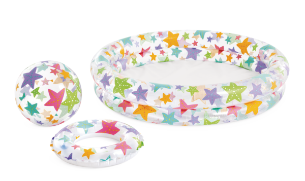 Sada dětský bazén 122x25cm+kruh+míč v sáčku 2+ - Alltoys Intex