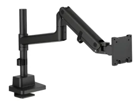 Digitus černá / Držák pro jeden monitor / do 57" / VESA 75x75, 100x100 / nosnost 27 kg / plynová pružina (DA-90475)