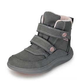 Dětské celoroční barefoot boty Bugga KIVO Grey B00199-09 - 29