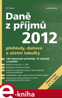 Daně z příjmů 2012. přehledy, daňové a účetní tabulky - Jiří Dušek e-kniha