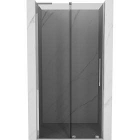 MEXEN/S - Velar L posuvné sprchové dveře 120, grafit, chrom 871-120-003-41-01