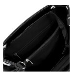 Moderní dámská koženková kabelka na rameno Anisa, černá