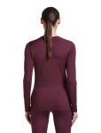 ICEBREAKER Wmns 200 Oasis LS Crewe, Dark Berry velikost: M