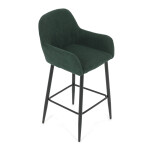 Barová židle, zelená, látka,AUB-V4009 GRN6