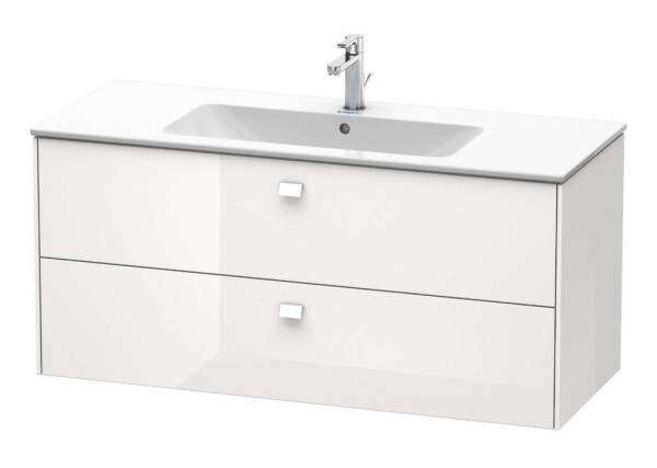DURAVIT - Brioso Umyvadlová skříňka 55x122x48 cm, 2 zásuvky, lesklá bílá BR410402222