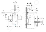 GEBERIT - Piave Elektronická umyvadlová baterie, bateriové napájení, easy to clean, matná černá 116.164.14.1