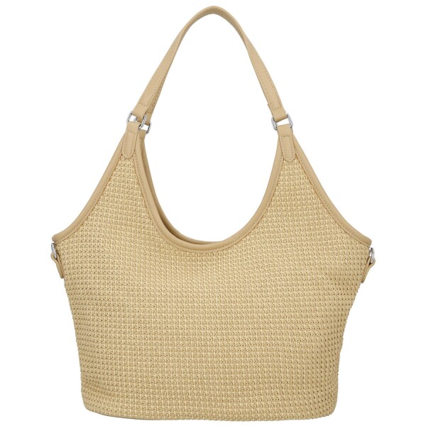 Stylová dámská kabelka na rameno Alfréda, krémová