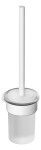 KLUDI - Vela R WC štětka nástěnná s držákem, sklo/matná bílá 5897453