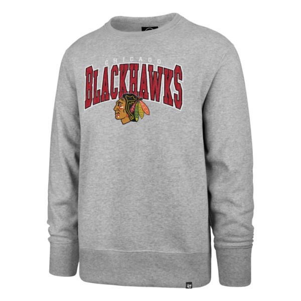 47 Brand Pánská mikina Chicago Blackhawks NHL Varsity Block '47 HEADLINE Crew Velikost: S
