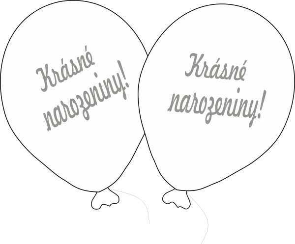 Balónek bílý Krásné narozeniny! Balonky.cz Balónek bílý Krásné narozeniny! Balonky.cz